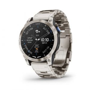 Garmin D2? Mach 1 Aviator Smartwatch with Vented Titanium Bracelet Brazalete Titanio Y Silicona