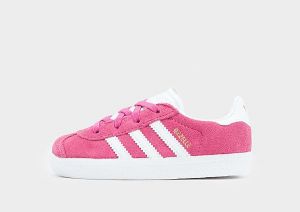 adidas Originals Gazelle II para bebé, Semi Lucid Fuchsia / Cloud White / Gold Metallic