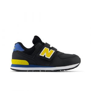 New Balance Niños 574 HOOK & LOOP en Negro/Naranja