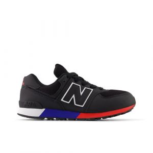 New Balance Niños 574 en Negro/Blanca