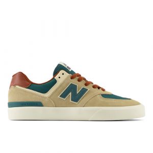 New Balance Unisex NB Numeric 574 Vulc en Marrón/Verde