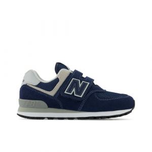 New Balance Niños 574 Core Hook & Loop en Azul/Blanca