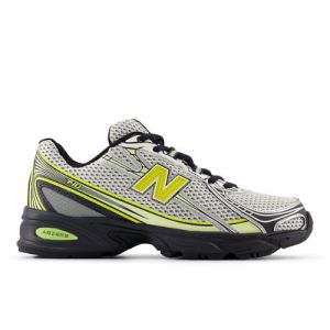 New Balance Unisex 740 en Blanca/Negro/Amarillo