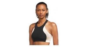 Sujetador deportivo nike yoga dri fit swoosh mujer negro blanco