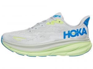 hoka Teal Clifton 9 Men's Shoes Stardust/Electric Cobalt