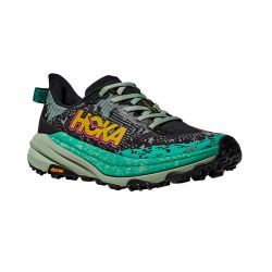 hoka shoes - zapatillas hoka shoes speedgoat 6 mujer 39 1/3 8756 -  black/aloe vera