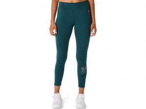 ASICS  Logo 7/8 Tight Saxon Green Mujer 