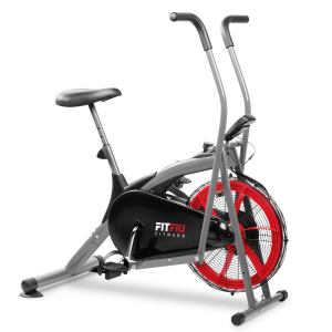 Bicicleta elíptica de aire, especial cross training, con resistencia por aire, pantalla LCD multifunción, peso máx. usuario 90kg - BELI-150