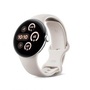 Google Pixel Watch 3 (41 mm) - Caja en Color Plata Pulida - Correa en Color Porcelana - Wi-Fi