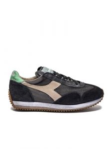 Diadora Equipe H Dirty Stone Wash EVO 201.174736_ Zapatillas Hombre Piel Negro