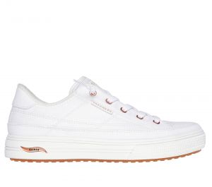 Skechers Arch Fit Arcade - Meet Ya There en Blanca, talla 40, Vegan