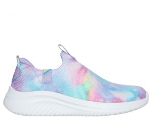 Skechers niña Ultra Flex 3.0 - Ombre Envy en Lavanda, talla 37, lavable a máquina