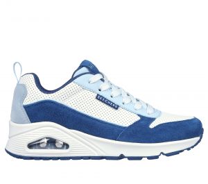 Skechers Uno - 2 Much Fun en Blanco/Azul, talla 42