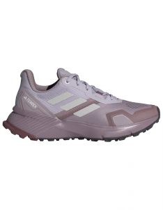 Adidas - Zapatillas de trail - Terrex Soulstride W Preloved Fig/Grey One/Quiet Crimson para Mujer 