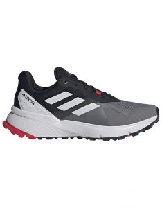 Adidas - Zapatillas de trail - Terrex Soulstride Grey Four/Dash Grey/Pure Ruby  