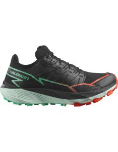 Salomon - Zapatillas de trail - Thundercross W Black/Cherry Tomato/Electric Green para Mujer 