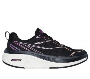 Skechers GO RUN Elevate 2.0 - Allaire en Negro/Morado, talla 40, Vegan