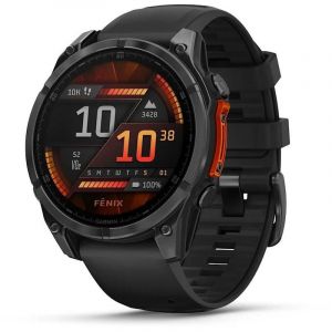 Garmin Fenix 8 AMOLED 47mm Reloj Smartwatch Gris con Correa de Silicona Negra