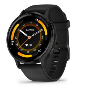 Garmin Venu 3 Reloj Smartwatch 45mm Bisel Acero Inoxidable Negro con Caja y Correa de Silicona Negra