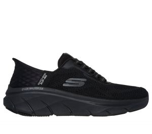 Skechers Slip-ins RF: D'Lux Walker 2.0 - Rezinate en Negro, talla 48.5, Vegan