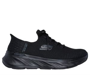 Skechers Slip-ins Relaxed Fit: Edgeride - Impression en Negro, talla 39, Vegan