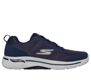 Skechers GO WALK Arch Fit - Idyllic en Navy/Oro, talla 49