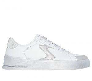 Skechers Hiland - Quite Chic en Blanco/Plata, talla 38.5
