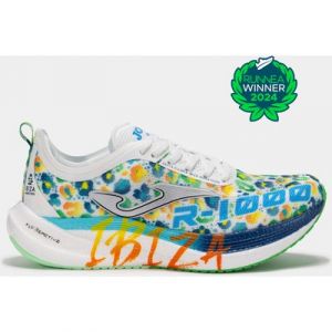 Zapatillas running r-1000 25 maratón de ibiza unisex blanco