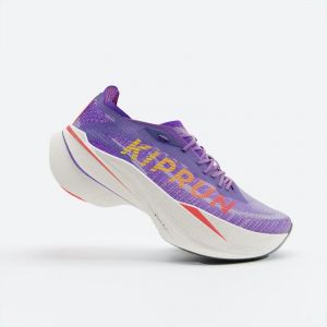 Zapatillas de Running con Placa de Carbono para Mujer, KIPRUN KD900X LD+ Violeta