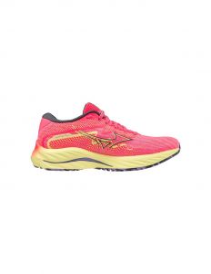 Zapatillas de running mizuno wave rider 27 rosa fluor mujer