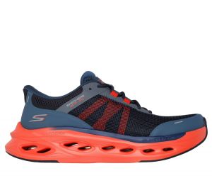 Skechers Slip-ins: Max Cushioning Glide-Step - Aberdeen en Navy/Naranja, talla 47, Vegan