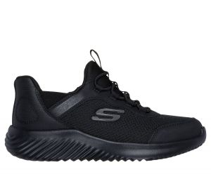 Skechers niño Slip-ins: Bounder - Brisk-Burst en Negro, talla 29