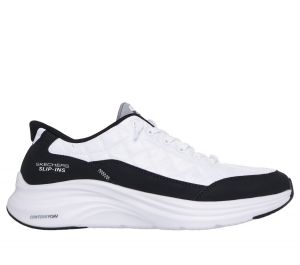 Skechers Slip-ins: Contour Foam - Cozy Fit en Blanco/Negro, talla 45, Vegan