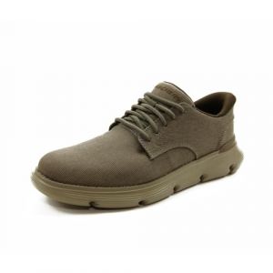 Skechers Hombre Zapatillas De Lona Sin Cordones Garza