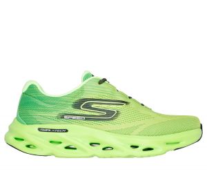 Skechers GO RUN Swirl Tech Speed - Rapid Motion en Verde, talla 44.5