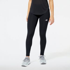 New Balance Mujer Leggings Accelerate in Negro, Poly Knit, Talla XL