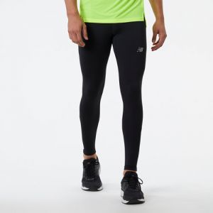 New Balance Hombre Leggings Accelerate in Negro, Poly Knit, Talla M