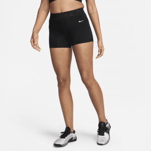 Nike Pro Pantalón corto de malla y talle medio de 8 cm - Mujer - Negro