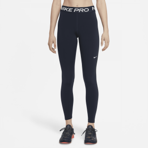 Nike Pro Leggings de talle medio con paneles de malla - Mujer - Azul