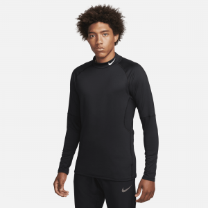 Nike Pro Camiseta de fitness de manga larga y cuello alto cálida Dri-FIT - Hombre - Negro