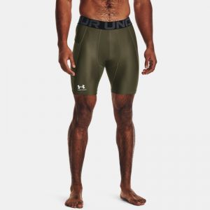 Pantalón corto de compresión HeatGear® para hombre Marine OD Verde / Blanco L