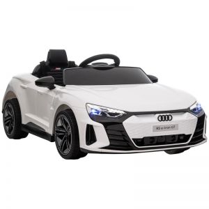 Homcom Coche Eléctrico con Licencia Audi RS E-Tron GT Blanco para Niños de 3-5 Años