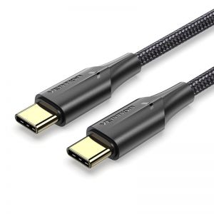 Vention Cable USB-C 2.0 a USB-C Macho/Macho 60W 1m Negro