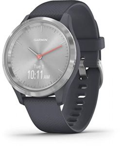 Garmin Vivomove 3S - Reloj inteligente híbrido con manecillas reales y pantalla táctil oculta