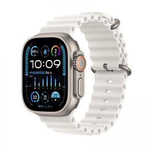 Apple Watch Ultra 2 GPS + Cellular 49mm Caja Titanio con Correa Ocean Blanca