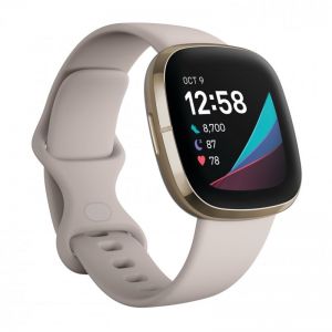 Fitbit Sense Smartwatch Blanco Marfil/Acero Inoxidable Dorado