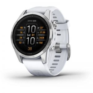 Garmin epix Pro (Gen 2) Edición Standard Reloj Smartwatch 42mm Plateado con Correa Blanca