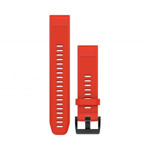 Garmin Bracelet Silicone rouge QuickFit 22mm Fénix 5 / 5 Plus Rojo