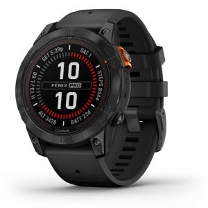 Garmin Fénix 7X Pro Solar Reloj Smartwatch 47mm Gris con Correa Negra