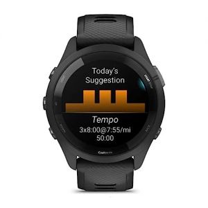 Garmin Forerunner 265 Running Smartwatch - Negro y gris polvo